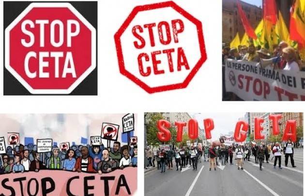NO al CETA di Maria Luisa Paroni Sabbioneta (Mn)