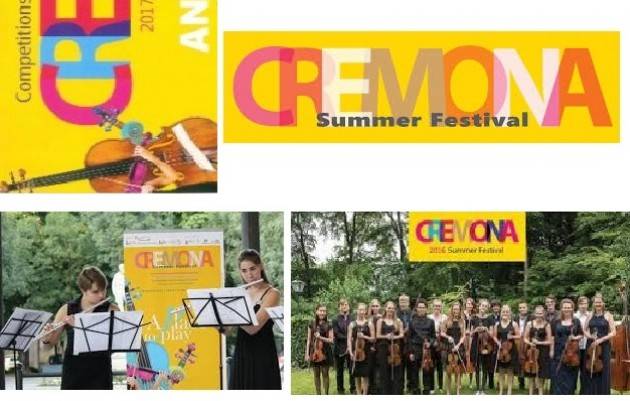 Summer Festival 2017  Evento di Venerdì 18  Agosto a Cremona Palazzo Trecchi 