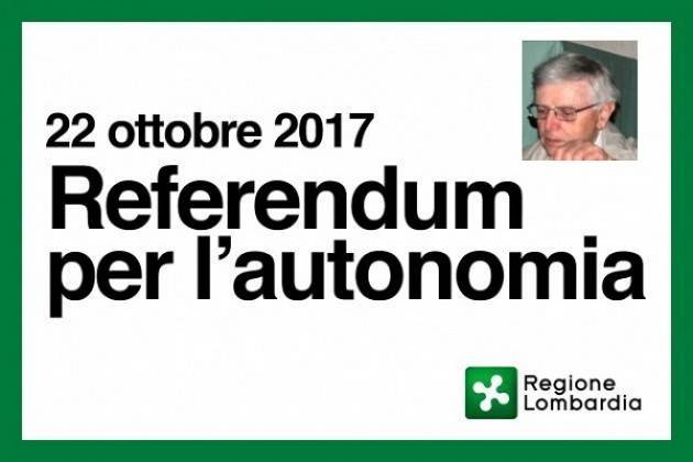 Referendum Lombardo su Autonomia. Ma che significa? Io voto NO  Di Giuseppe Azzoni (Cremona)