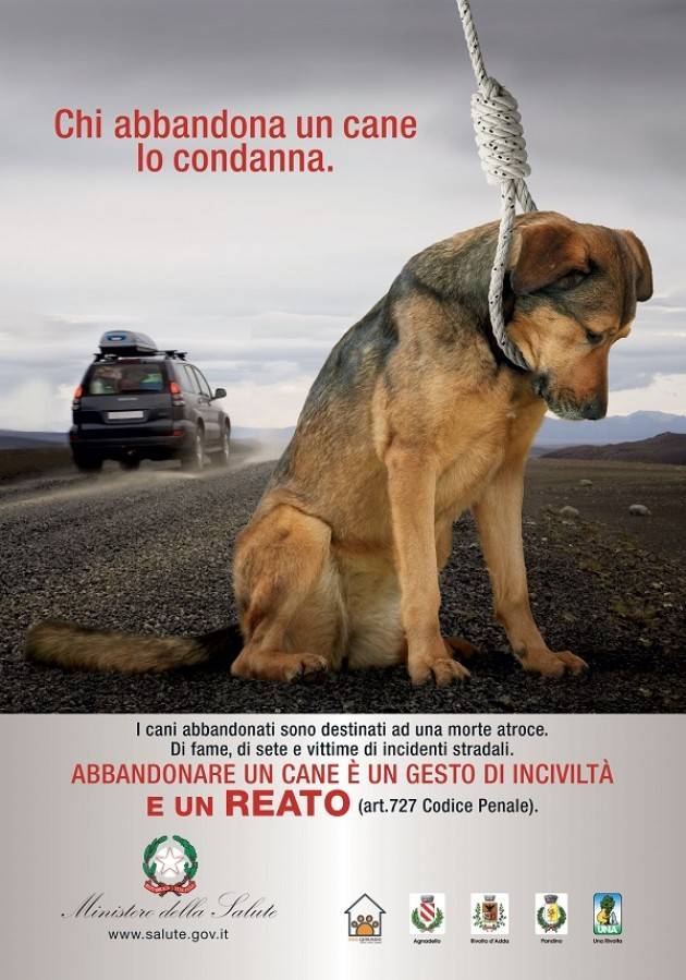 Pandino partita la campagna contro gli abbandoni dei cani