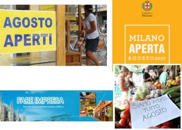 COMMERCIO. ‘MILANO APERTA D'AGOSTO’, PIÙ VENTI PER CENTO DI ADESIONI