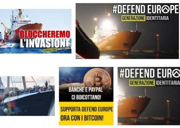 La nave ‘Generazione identitaria’ porta stesso nome del gruppo di destra di Cremona  Vincenzo Montuori