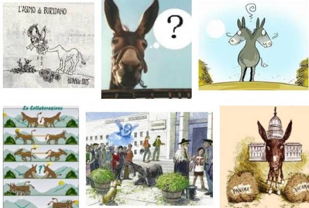 L’asino di Buridano  di Rosario Amico Roxas