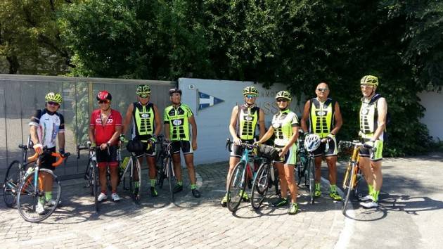 La Canottieri Bissolati martedì  22 agosto ha ricevuto in visita ‘Voyager Bike’  di Lodi