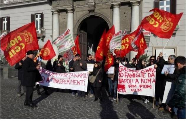 Fiom-Cgil La protesta Sicta: lavoratori in piazza contro i trasferimenti