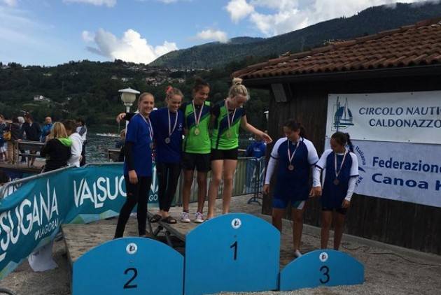 Lago di Cadonazzo (Tn) La Canottieri  Bissolati conquista 2 medaglie d’oro, 2 d’Argento e 5 di Bronzo.
