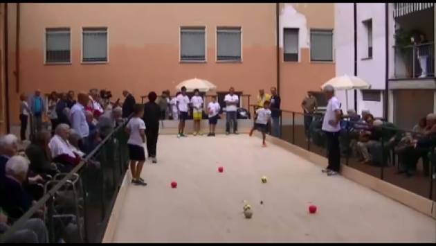 (Video) Inaugurato un campo di bocce alla Fondazione Germani di Cingia dé Botti