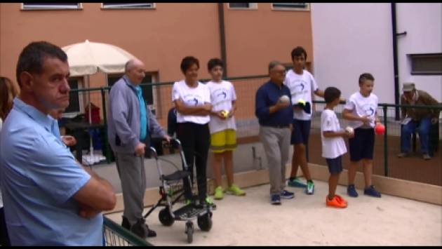 (Video) Inaugurato un campo di bocce alla Fondazione Germani di Cingia dé Botti