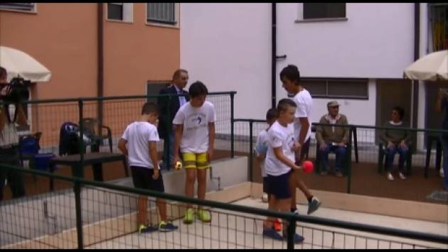 (Video) Inaugurato un campo di bocce alla Fondazione Germani di Cingia dé Botti