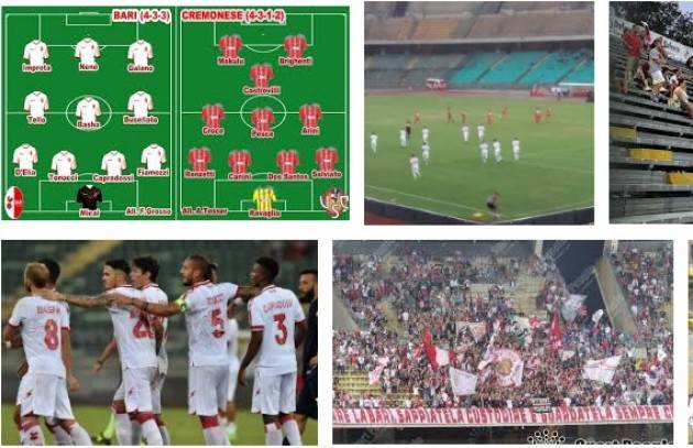 La Cremonese perde 1 a 0 con il Bari di Giorgio Barbieri