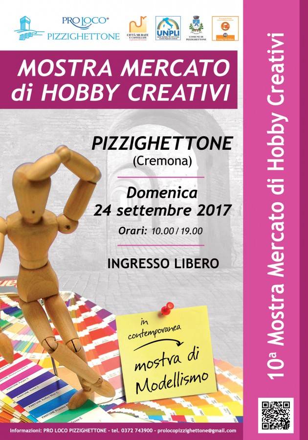 Pizzighettone Domenica 24 Settembre torna la Mostra Mercato di Hobby Creativi 