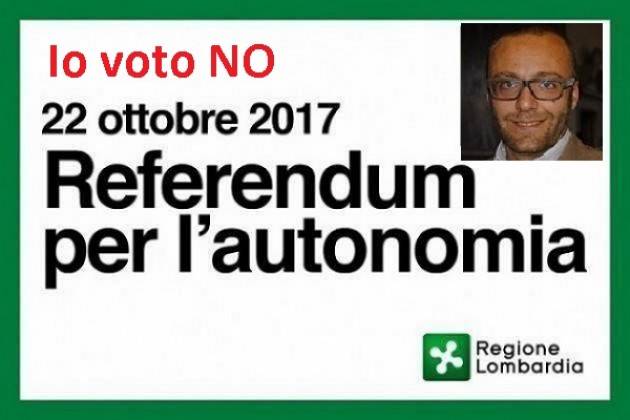 Paolo Carletti Al Referendum Lombardo del 22 ottobre voterò NO