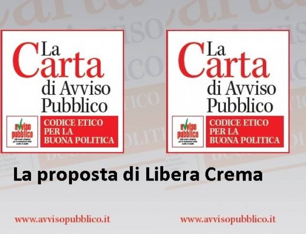 Crema Azioni di contrasto alla criminalità organizzata La proposta di Libera Cremasco
