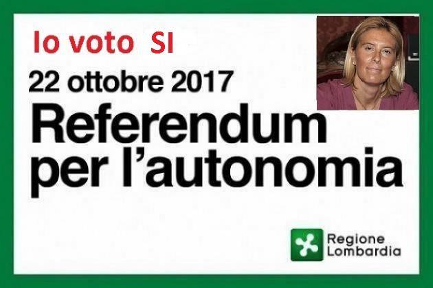 Alessia Manfredini  Al Referendum Lombardo del 22 ottobre voterò SI