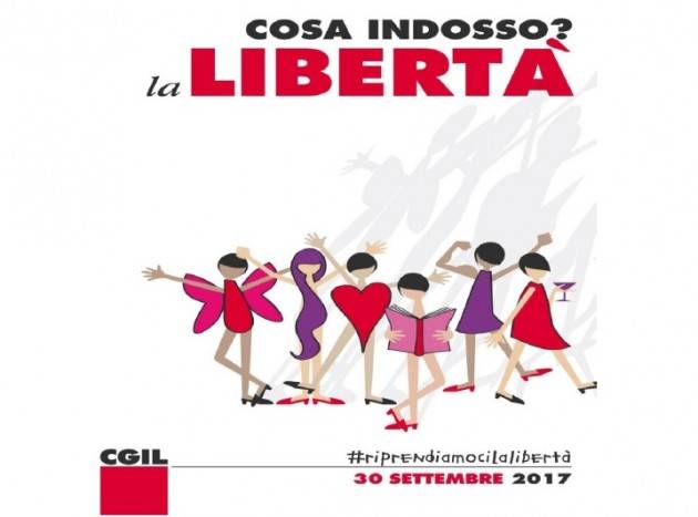 No Violenza alle donne Iniziativa della Cgil di Cremona Riprendiamoci la libertà!  Sabato 30 settembre ore 18