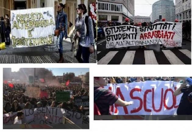 Alternanza  Scuola-Lavoro Oggi Sciopero scuola 13 ottobre in 70 città italiane Dichiarazione di Fedeli