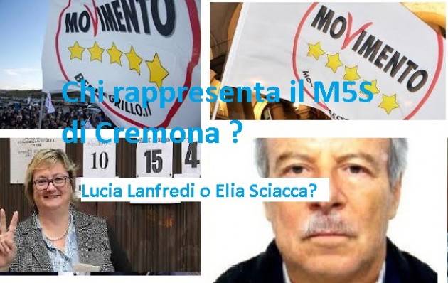 Chi rappresenta il M5S Cremona ? Elia Sciacca o Lucia Lanfredi sfiduciata dal meetup?