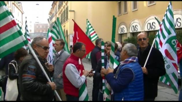  (Video) Presidio di Cgil-Cisl-Uil Cremona Pedretti, Demaria, Grossi : dal Governo attendiamo risposte positive