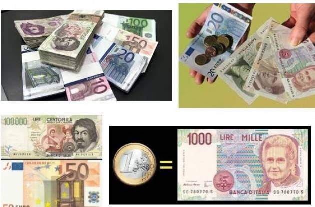 ADUC Euro più lira. Una bufala