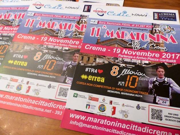 Domenica 19 novembre 11° Maratonina ‘Città di Crema’