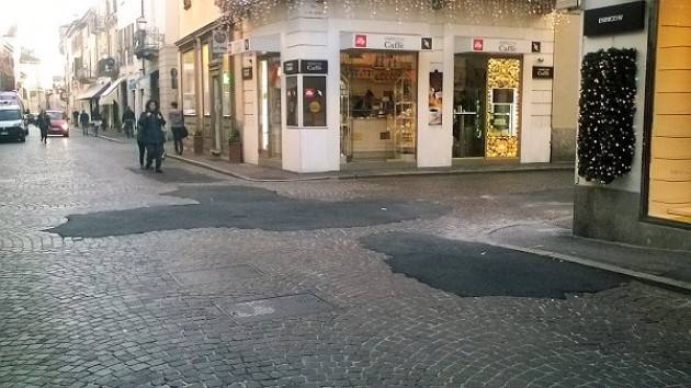Crema, Padania Acque: ripristino pavimentazione all’incrocio di via Cavour, Mazzini, Manzoni e Matteotti