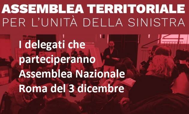 Cremona MDP-Art1, Possibile , Sinistra Italiana nominano i 9 delegati per Assemblea Nazionale del 3 dicembre