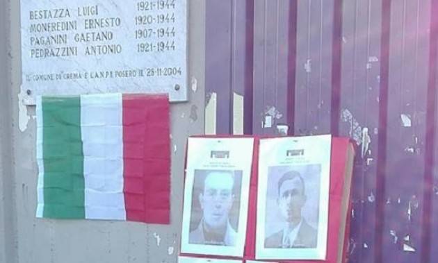 Crema FotoGallery Commemorazione dei 4 Partigiani massacrati allo stadio Voltini.