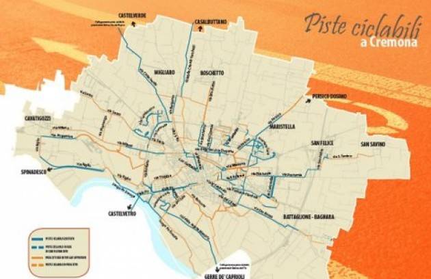 Cremona In tre anni realizzati 10 km di nuove piste ciclabil