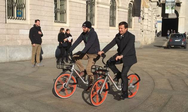 Il bike sharing a flusso libero di Mobike sbarca anche a  Bergamo