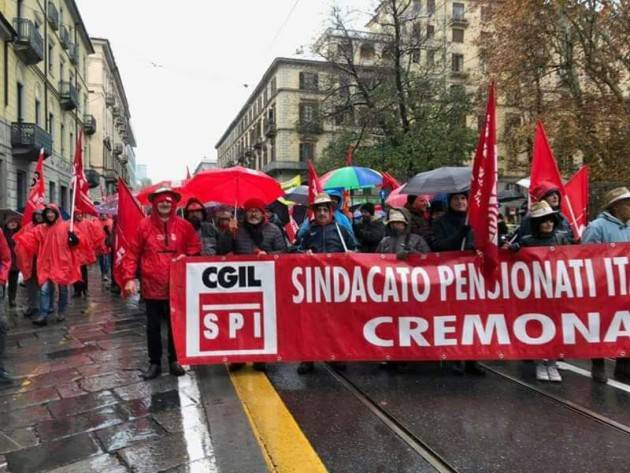 Foto Gallery Manifestazione Cgil a Torino. Hanno partecipato 200 cremonesi. Soddisfazione di  Marco Pedretti