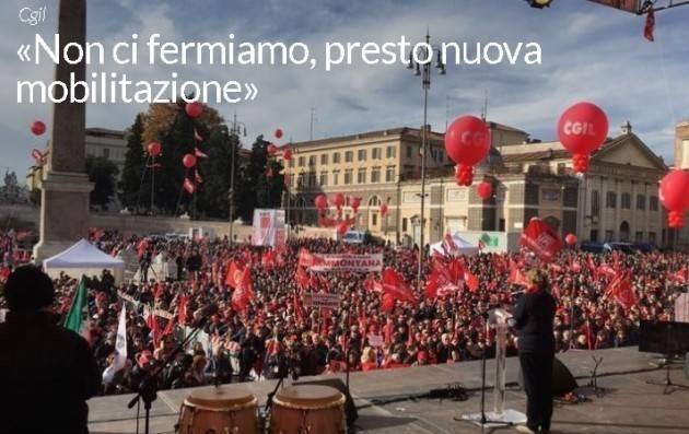 LA MOBILITAZIONE DELLA CGIL  DEL 2/12 SUI GIORNALI E I SITI WEB