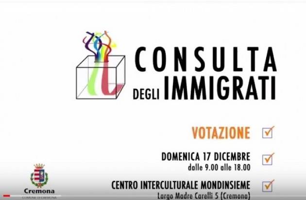 (Video) Consulta Stranieri  Cremona  Si vota  il 17 dicembre  Appello dei candidati