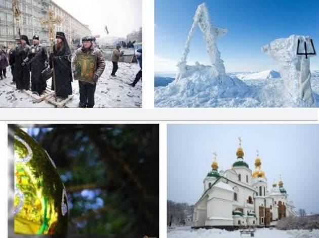 Ucraina  In migliaia affrontano le rigide condizioni invernali