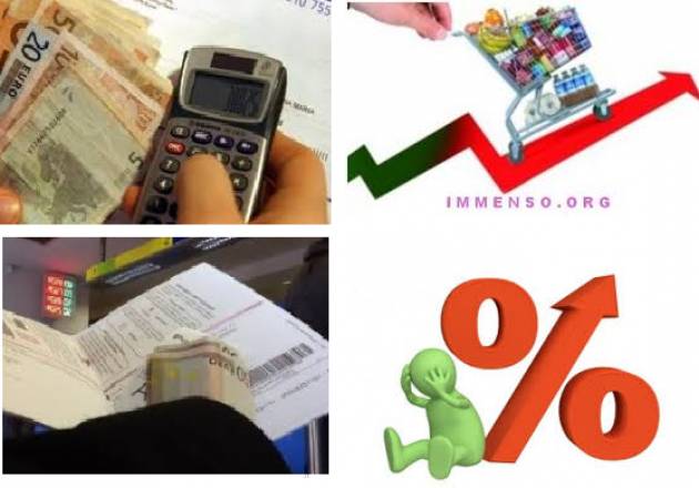 Federconsumatori Stangata 2018: aumenti di +783,10 Euro a famiglia.