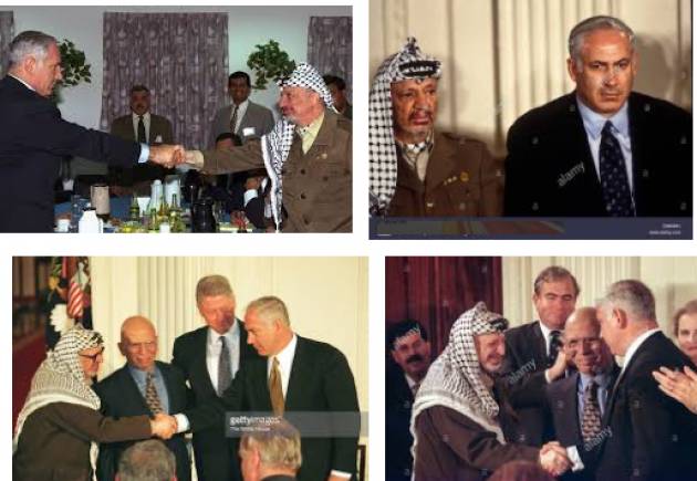 AccaddeOggi  23 dicembre 1998  Arabi ed Israeliani: Netanyahu ed Arafat  accordo ‘terra in cambio di pace’