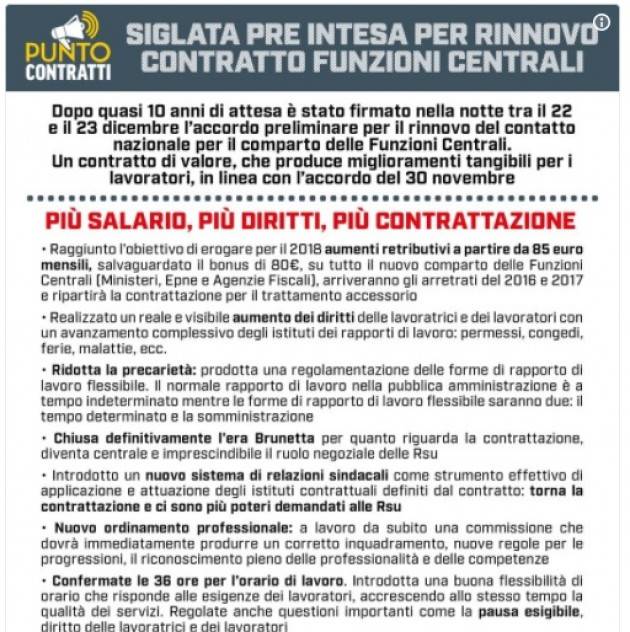 Cgil Contratti Pubblico impiego, il rinnovo è un risultato storico