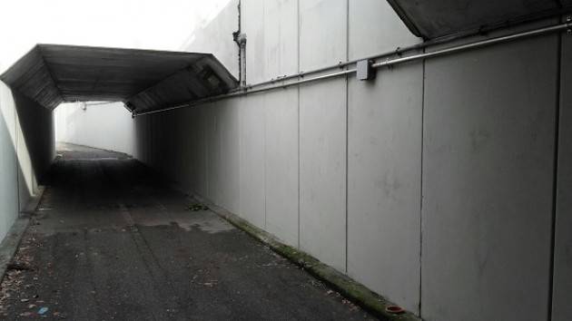 Cremona Ripulito dalle scritte il sottopasso del Maristella
