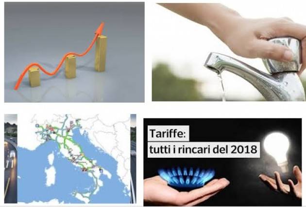 Federconsumatori Energia: brutte sorprese in bolletta nel 2018
