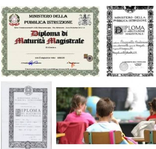 FLC-Cgil  Scuola Lombardia DIPLOMATI MAGISTRALI: UNA SENTENZA FUORI TEMPO MASSIMO