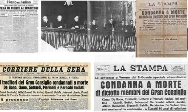 AccaddeOggi 10/01/1944 Verona  tribunale speciale condanna morte Galeazzo Ciano