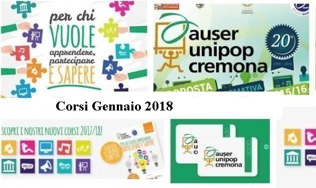 Auser Unipop Cremona I corsi che partono nel gennaio 2018