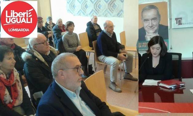 Liberi e Uguali  Crema Marta Andreola con Onorio Rosati in lista per il Consiglio Regionale Lombardo