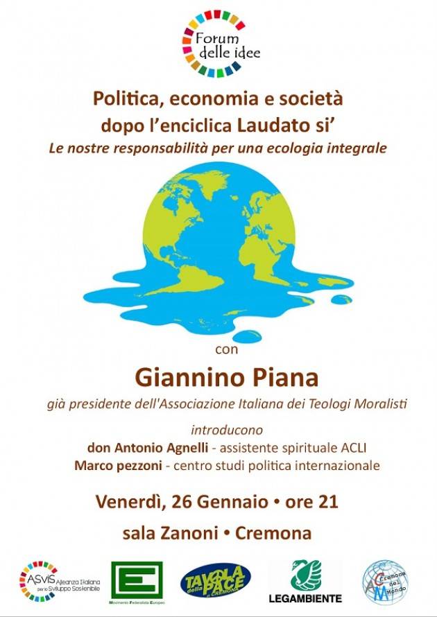 CONVEGNO RINVIATO A DATA DA DESTINARSI Cremona Presentazione incontro con Giannino Piana