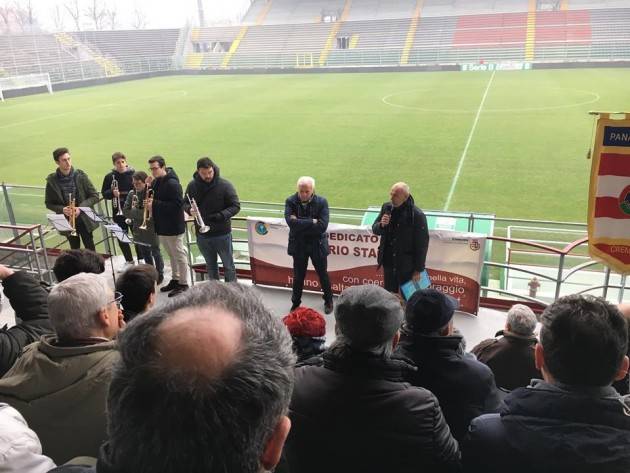 Giornata della memoria Emozionante cerimonia  questa mattina,venerdì 26 gennaio,allo stadio Zini di Giorgio Barbieri