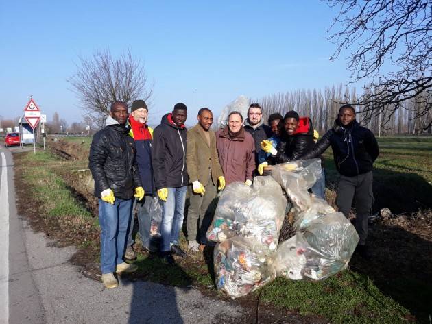 Matteo Piloni (Pd) ha partecipato alla Ecoazione di Ombriano domenica 4 febbraio