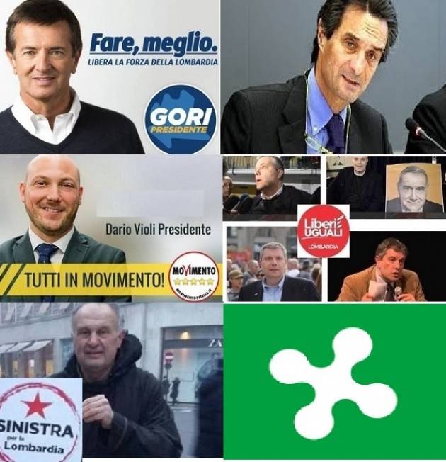 Elezioni Lombarde del 4 marzo. Ecco i sette candidati Governatori e le loro liste di appoggio