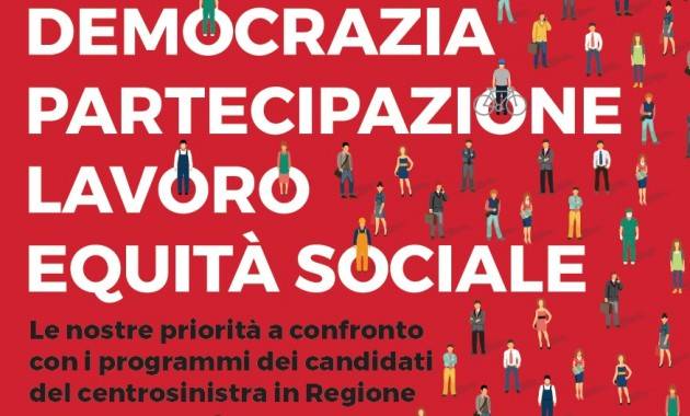 Elezioni Lombarde I candidati Gori, Rosati e Gatti  si confrontano con la Cgil a Varese