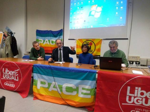 Abolire l’Atomica L’ interessante incontro  si è svolto lo scorso 9/2 a Cremona organizzato da Liberi e Uguali