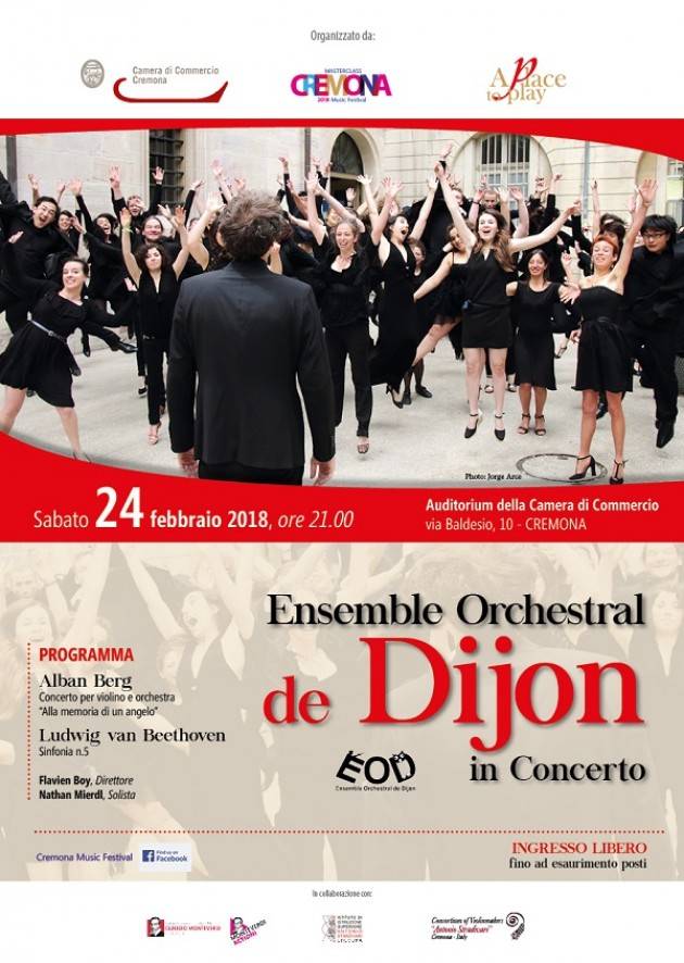 L’Orchestra di Digione torna a Cremona per la quarta volta