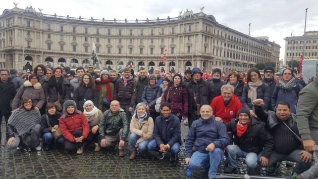 Manifestazione antifascista a Roma. Della Cgil di Cremona sono in 60